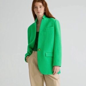 J.CREW Leighton Wool Coat / Blazer in Kelly green NWT